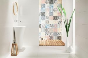 Płytki z kolekcji Nuvia: Subtelna struktura, naturalna tonacja i nowoczesna elegancja w łazience, salonie i kuchni